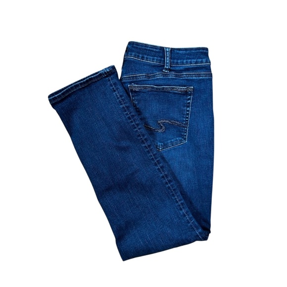 Silver Jeans Avery Straight Dark Wash 36x30 - Picture 1 of 6